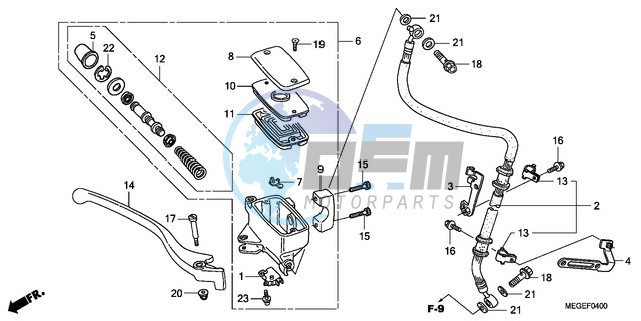 FRONT BRAKE MASTER CYLINDER