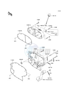 VN 2000 A [VULCAN 2000] (A6F-A7F) A6F drawing RIGHT ENGINE COVER-- S- -