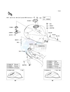 ZR 1000 A [Z1000] (A1-A3) A3 drawing FUEL TANK