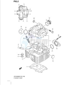 DR125SML 0 drawing CYLINDER HEAD