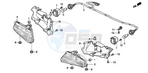 TRX500FM drawing TAILLIGHT