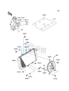 Z1000 ABS ZR1000EDF FR XX (EU ME A(FRICA) drawing Radiator