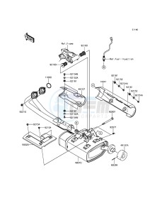 VULCAN S ABS EN650BGF XX (EU ME A(FRICA) drawing Muffler(s)