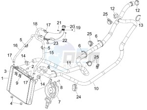 MP3 300 ie lt MP3 300 ie lt Sport drawing Cooling system