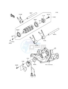 NINJA_ZX-6R_ABS ZX636FEF FR GB XX (EU ME A(FRICA) drawing Gear Change Drum/Shift Fork(s)