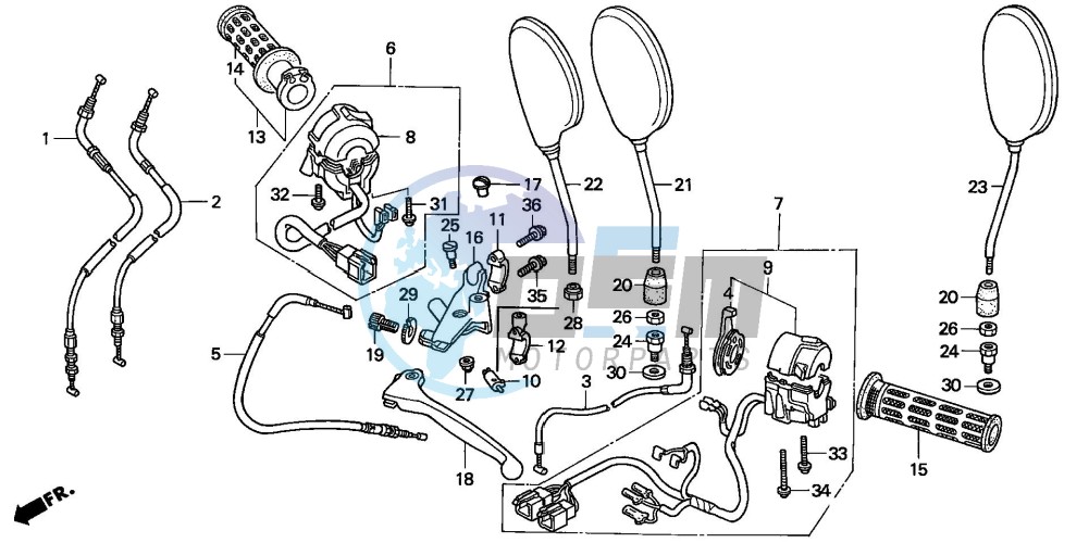 HANDLE LEVER/SWITCH/CABLE