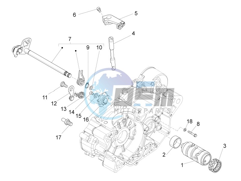 Gear box / Selector / Shift cam