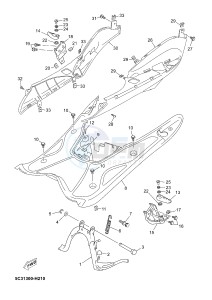 YN50FM NEO'S 4 (2CG7) drawing STAND & FOOTREST