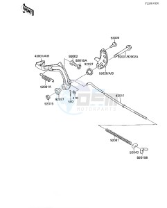 KDX 80 C [KDX80] (C1-C5) [KDX80] drawing BRAKE PEDAL