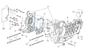 Scarabeo 300 Light e3 drawing Crankcase