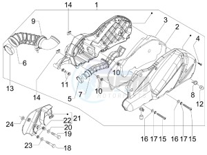 X7 250 ie Euro 3 drawing Air filter