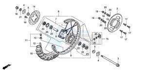 CRF150R CRF150R drawing REAR WHEEL