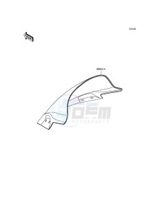 NINJA 300 ABS EX300BEFA XX (EU ME A(FRICA) drawing Accessory(Windshield)