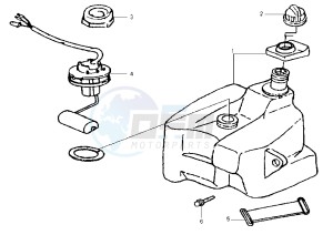 CINDERELLA - 100 cc drawing FUEL TANK