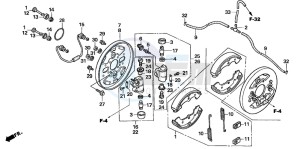 TRX500FA FOURTRAX FOREMAN drawing FRONT BRAKE PANEL