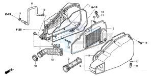 NSS250X FORZA X drawing AIR CLEANER