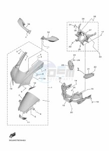 YZF1000 YZF-R1 (B3LM) drawing COWLING 1