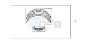 CBR1000RR9 Australia - (U / MME) drawing KIT WHEEL STICKER