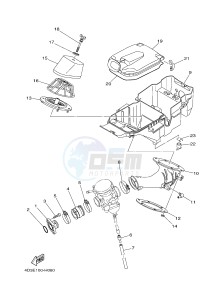 YFM250R YFM25RB RAPTOR 250 (1BTG 1BTH 1BTJ) drawing INTAKE