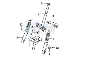 DD EU2 - 50 cc drawing FRONT FORK