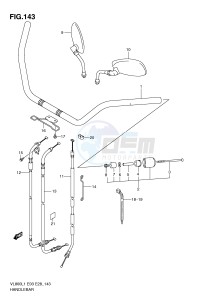 VL800 (E3-E28) VOLUSIA drawing HANDLEBAR