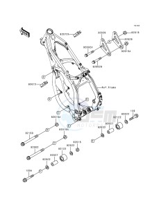 KX 250 K [KX250] (K3) [KX250] drawing FRAME FITTINGS