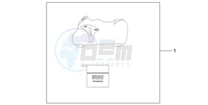 CBR1000RR9 France - (F / CMF TRI) drawing INDOOR BODY COVER HRC