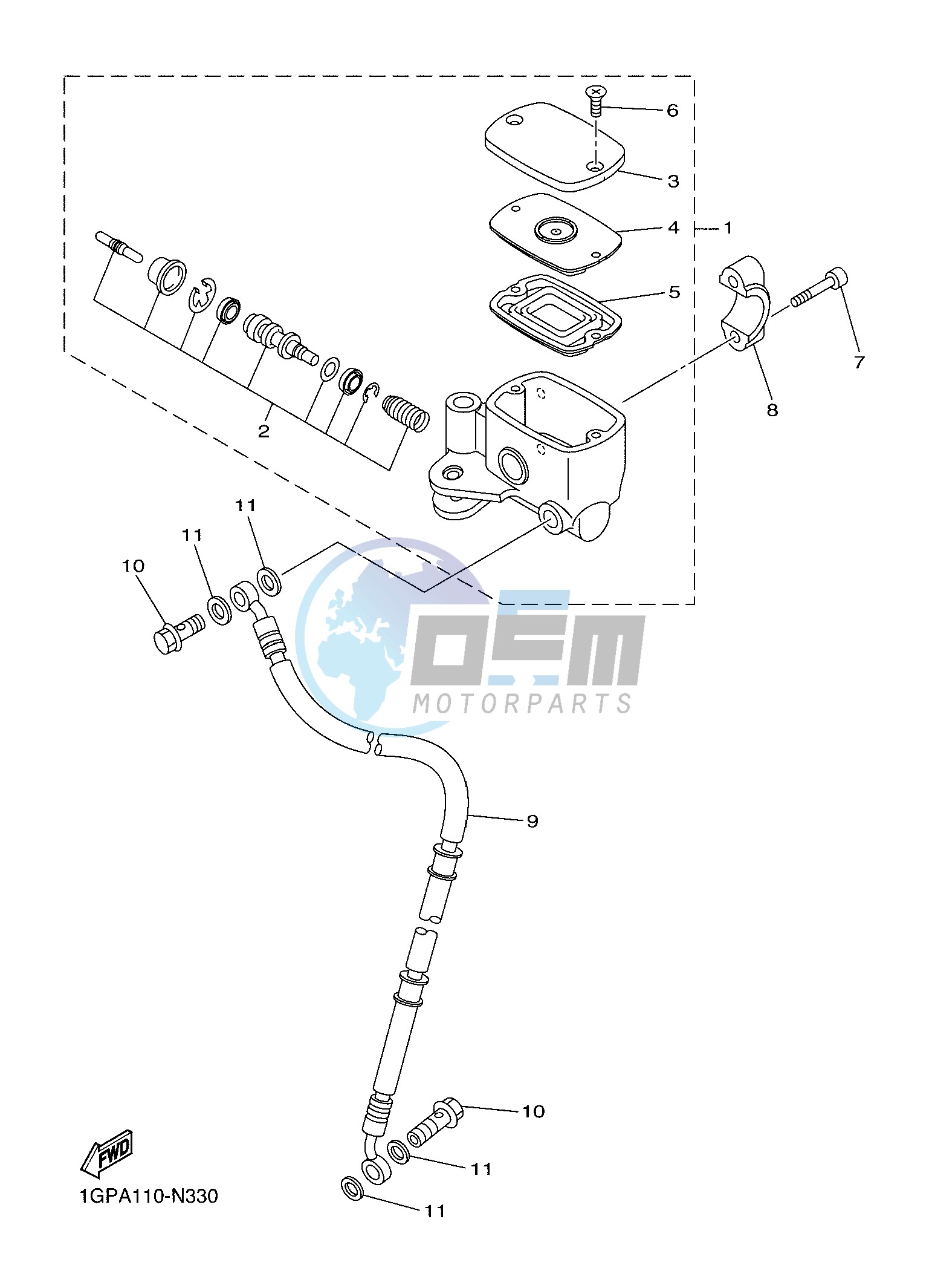 FRONT MASTER CYLINDER