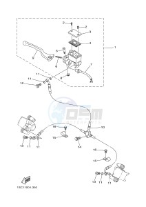 YFM300 RAPTOR 300 (1SC5) drawing FRONT MASTER CYLINDER