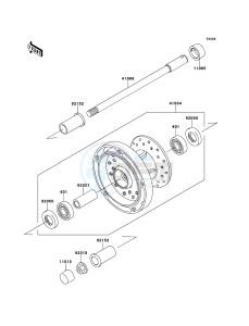 VN900 CLASSIC VN900BDFA GB XX (EU ME A(FRICA) drawing Front Hub