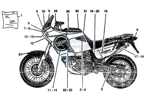 ELEFANT 750 drawing LABEL COLOR B