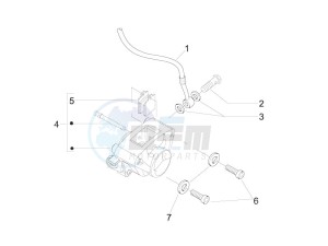 Zip 50 2T drawing Brakes pipes - Calipers