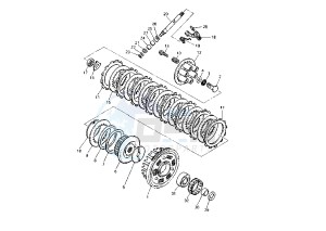 XJ S DIVERSION 900 drawing CLUTCH