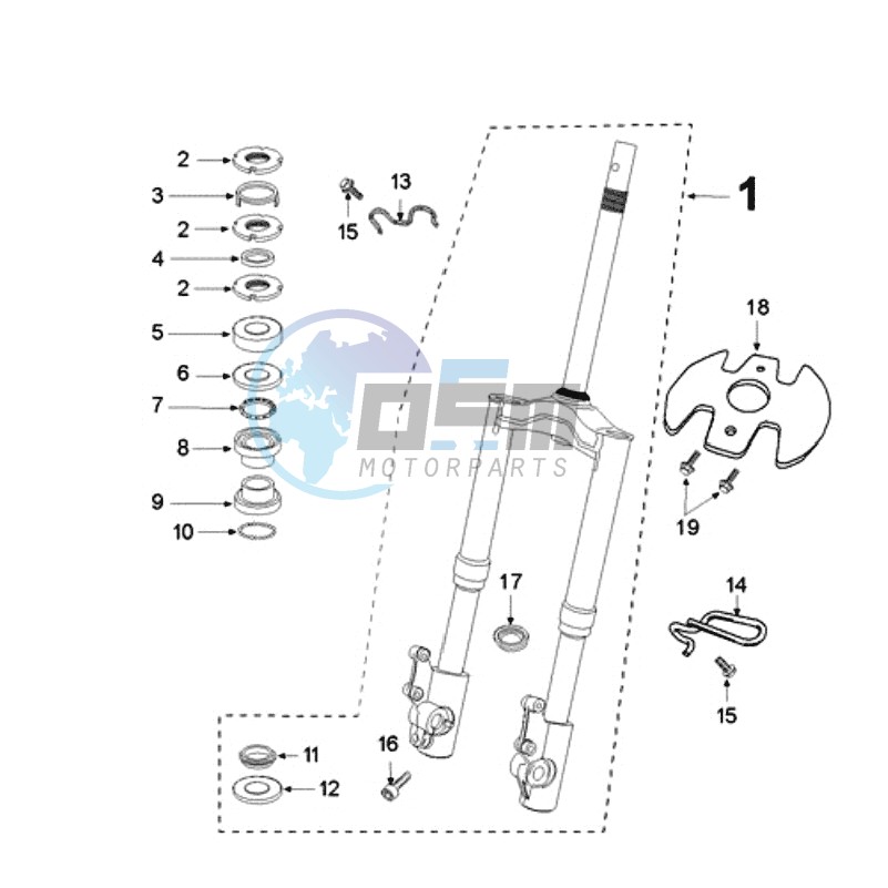 FRONT FORK / STEERINGHEAD