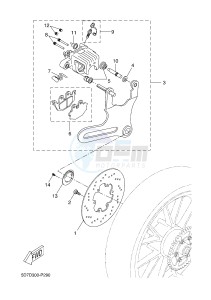 YZF-R125 YZF-R125A R125 (BR62 BR62 BR62 BR62) drawing REAR BRAKE CALIPER