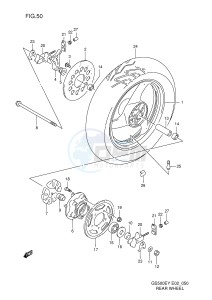 GS500E (E2) drawing REAR WHEEL