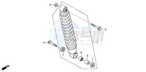 TRX350TM FOURTRAX drawing REAR CUSHION