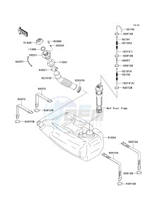 JT 1200 D [STX-12F] (D6F-D7F) D6F drawing FUEL TANK-- D6F- -