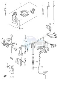 GSF1200 (E2) Bandit drawing WIRING HARNESS (GSF1200K3 K4 ZK4 K5 ZK5)