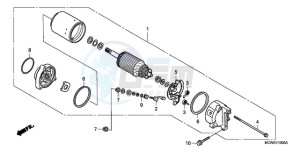 VFR800A9 UK - (E / ABS MME) drawing STARTING MOTOR