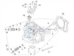 MP3 300 HPE (EMEA, APAC) drawing Cylinder head unit - Valve