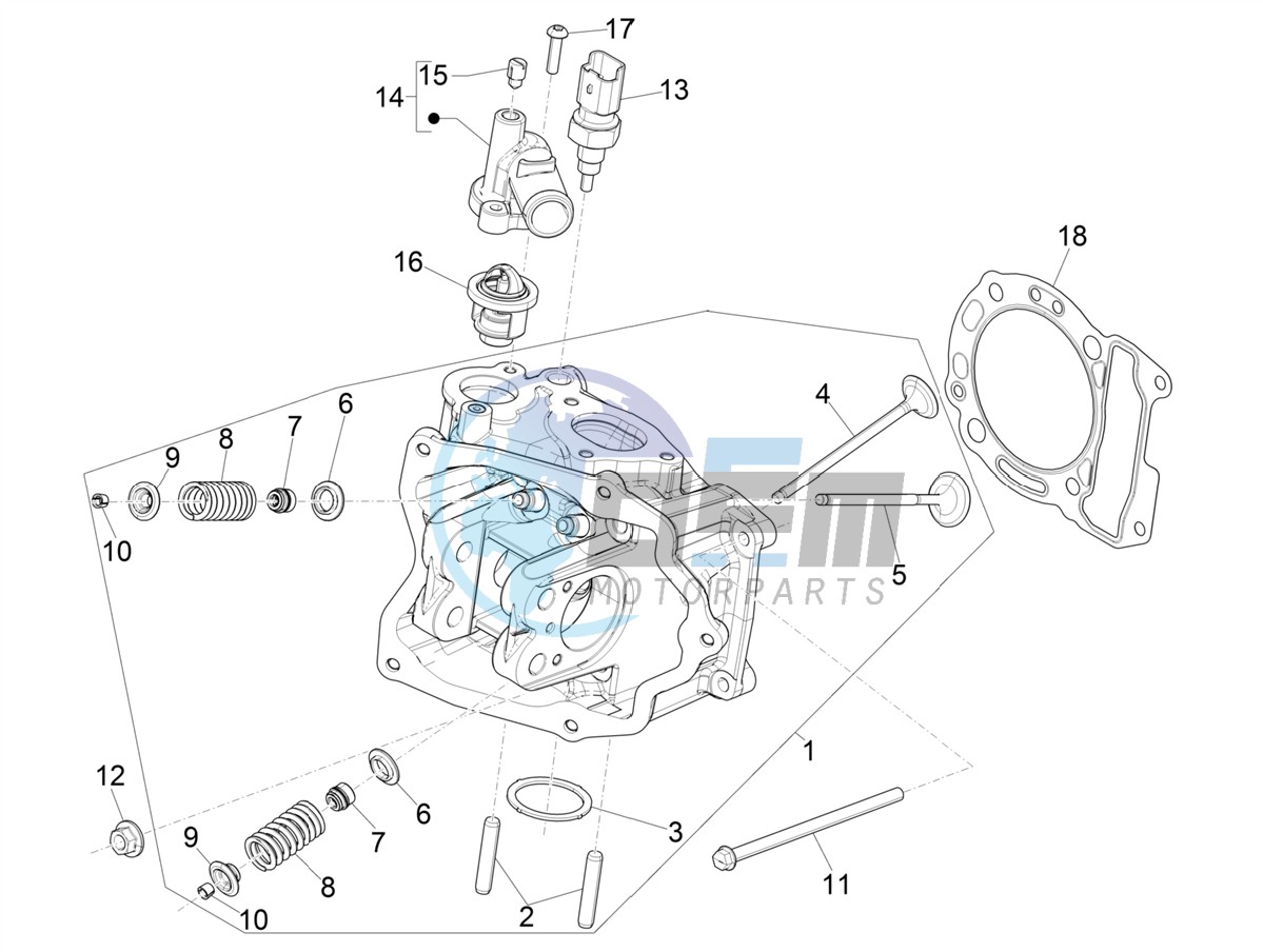 Cylinder head unit - Valve