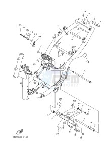 MWS125-A TRICITY 125 (BR71 BR74) drawing FRAME