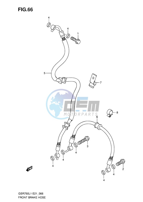 FRONT BRAKE HOSE