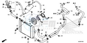 NSS300AD Forza E drawing RADIATOR