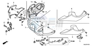 NC750SE NC750S Continue » Europe Direct - (ED) drawing UNDER COWL