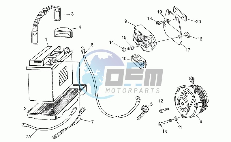 Saprisa battery - alternator