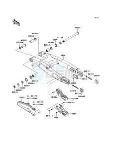 KX450F KX450D7F EU drawing Swingarm