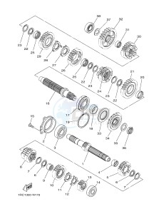 MTN850-A MTN-850-A MT-09 ABS (BS21) drawing TRANSMISSION