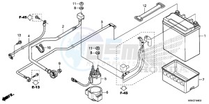 TRX500FM2G TRX500FM Europe Direct - (ED) drawing BATTERY